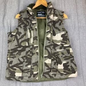Powder River Outfitter Vest L Panhandle Slim Camo Sherpa Collar (flaw) No Hood
